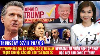 LIVE  PHẦN 2 - 07/11 TT.TRUMP BẮT ĐẦU BỔ NHIỆM CÁC VỊ TRÍ QUAN TRỌNG CHO NỘI CÁC MỚI VÀO TOÀ BẠCH ỐC