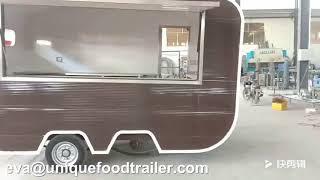 Street coffee trucks trailer mobile pastry food cart for sale