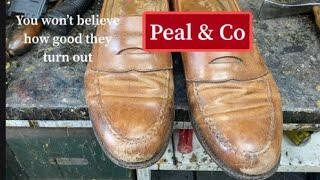 amazing transformation on these Peal & Co Loafers. shoe restoration at its finest