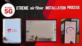 airtel xtreme 5g air fiber installation process |  Wi-Fi 6 home router internet speed test