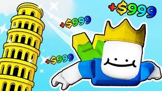 making QUADRILLIONS in Roblox climb and jump tower...