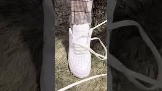 Air Force 1 Bar Lace Tutorial ️