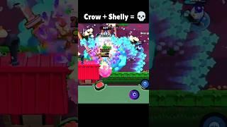 Crow + Shelly =  #shorts #brawlstars