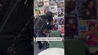 New Orleans Legend B.G. Signs Nolazine Wall #BG #Nolazine #CashMoney #CashMoneyRecords #ChopperCity