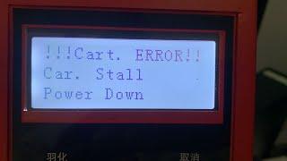 impresora xp600 plotter cart error car stall power down link fail fix