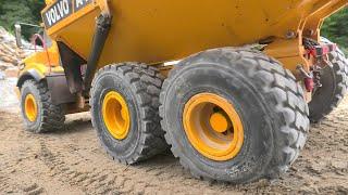 Volvo A45g HAULS 50t of Granite Uphill in INCREDIBLE Display