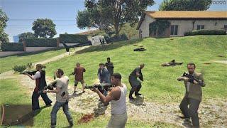 GTA 5 - Franklin, Lamar, Michael, Trevor, Dave, Chef, Ron and Wade's FIVE STAR ESCAPE