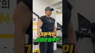 쉽게 따라하기 좋은 기본적인 상체운동루틴!!