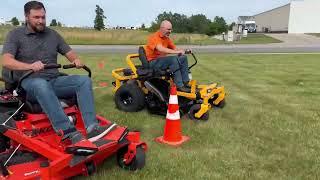 Zero-Turn Lawn Mower Race - Cub Cadet ZT1 54 vs. Ariens Ikon 52