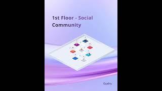 1️⃣ Welcome to the 1st floor in our Goalry mall - The Social Community! 