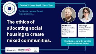 The ethics of allocating social housing to create mixed communities