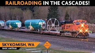 Skykomish, Washington, USA | Virtual Railfan LIVE !