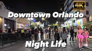 Downtown Orlando Night Life - Orlando, Florida | Walkthrough