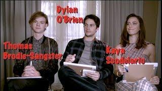 Maze Runner: The Death Cure Cast Interview: Dylan O'Brien, Kaya Scodelario, Thomas Brodie-Sangster