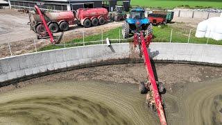 CANADIAN FARMER - RIDING SHOTGUN in a Nuhn MANURE spreader. 4,000 gallons per acre of rich nutrients