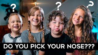 Asking weird and random questions to the kids | Family Vloggers of 7