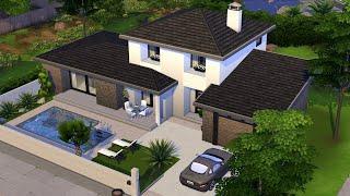 Base Game Modern House • The Sims 4 • No CC | Speed Build