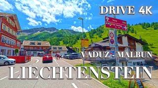 DRIVING IN LIECHTENSTEIN  Malbun to Vaduz / Amazing Alps Road Trip / Piece of heaven /Rhine Valley