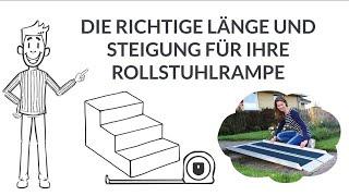 Rollstuhlrampe - Länge bzw. Steigung bestimmen [Regel für private und öffentliche Nutzung]