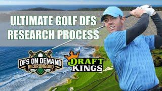 Ultimate PGA DFS Research Process | DraftKings Strategy 2020