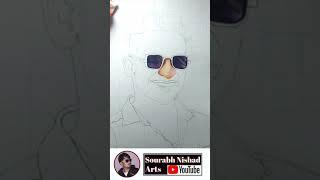 How to Draw Face //Face Drawing//Domar Deshmukh Drawing//Drawing Short Video //#Short