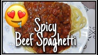 SPICY BEEF SPAGHETTI | Cristina Santiago