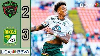 Juarez vs Club Leon 2-3 Resumen Y Goles | Liga MX 2024 HD