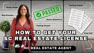 HOW TO GET YOUR SOUTH CAROLINA REAL ESTATE SALES PERSON LICENSE | Application, Study Tips, Costs 