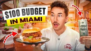 $100 Food Challenge at Miami's BIGGEST Food Plaza