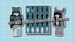 45+ HD Skins, Cosmetics, and Capes//Works on hive 2023//Aesthetic