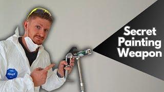 How to Spray Paint Walls and Ceilings Quickly - The Tool You MUST See!