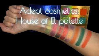 Adept Cosmetics House of El palette | Arm swatches