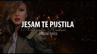 Aleksandra Radovic - Jesam te pustila (Official Lyrics Video)