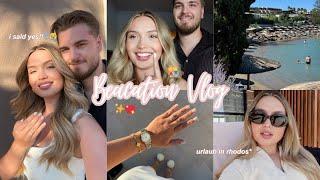 Baecation Vlog  I SAID YES!  Beach, Food & Rhodes