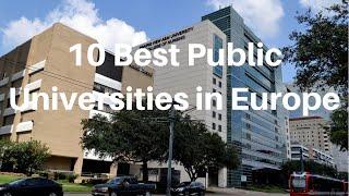 10 Best Public Universities in Europe