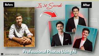 How To Create Professional Linkedin Profile Photo Using AI For *FREE* [Video:1]