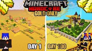 100 HARI DI MINECRAFT TAPI GOLD ONLY