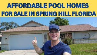 Inside 3 Spring Hill Florida Pool Homes under $300K