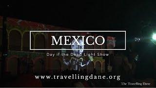 Day of the Dead lightshow in Campeche, Mexico.