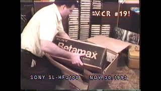 Unboxing my fancy Sony SL-HF2100 SuperBeta VCR - 1993!