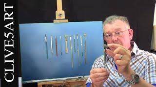 BRUSH SELECTION, Acrylic painting for beginners, #clive5art