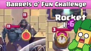Mid ladder behaviour in Barrels o' fun challenge