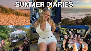 SUMMER DIARIES! christmas haul, beach days, grwm nye, friends, summer vacay- vlog!