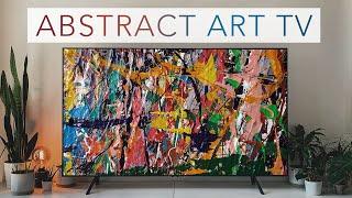 TV ART SLIDESHOW | Abstract Art for your TV | Jené Stephaniuk | 1hour of 4K HD Paintings