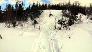 U.P. Snowmobiling Off-Trail 14 Freeride 137 GoPro