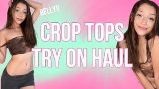 |4K| Crop Tops Try On Haul! 