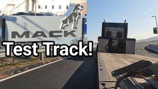 My Black Dog 379 Peterbilt On The Mack Truck's Test Track