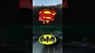 The Ultimate Showdown: Superman and Batman Race for Glory! || EXTREME CAR DRIVING SIMULATOR #shorts