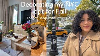 Cozy Fall Decor  in my NYC apt | Target shop with me & Fall haul