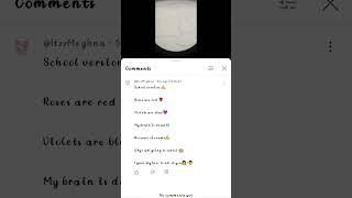 School version of roses are red ️
